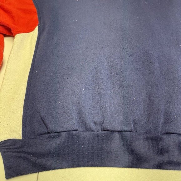 Vintage 80s Nike Sweatshirt Mens Large Red Full Zip Fleece Sportswear - Picture 12 of 16